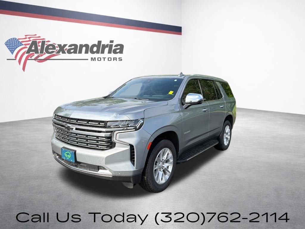 2024 Chevrolet Tahoe Premier in Sterling Gray Metallic — front three-quarter view
