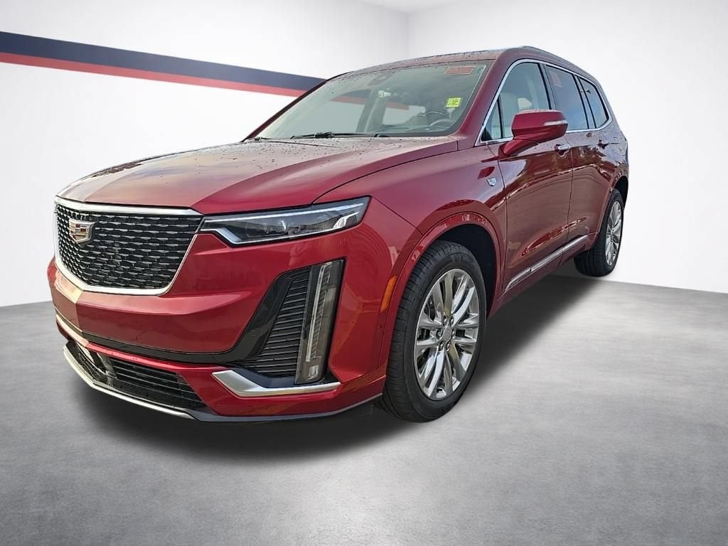 2024 Cadillac XT6 Premium Luxury in Radiant Red Tintcoat — front three-quarter view