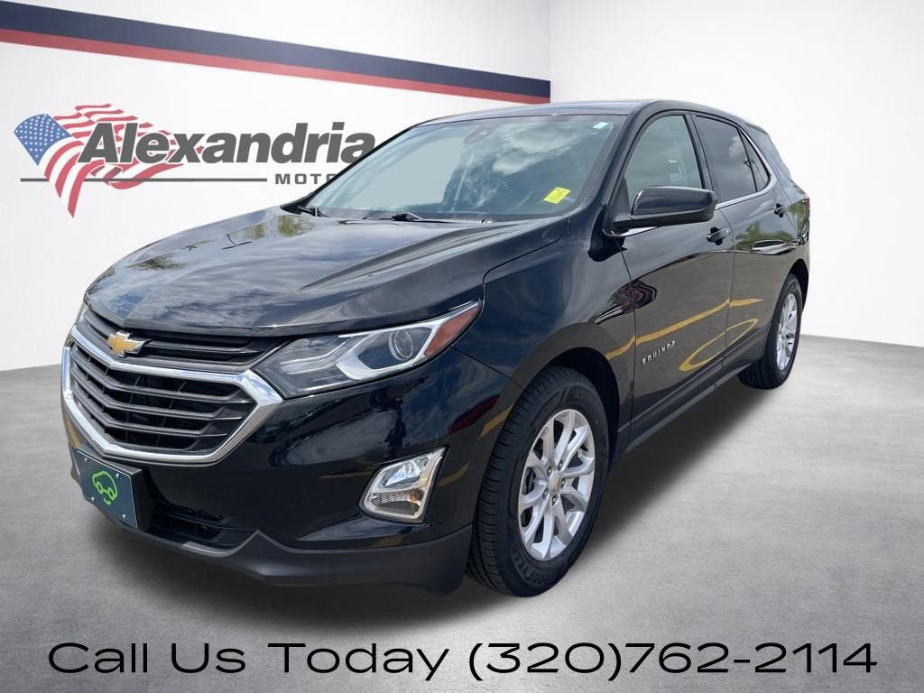 2020 Chevrolet Equinox LT in Mosaic Black Metallic — front three-quarter view