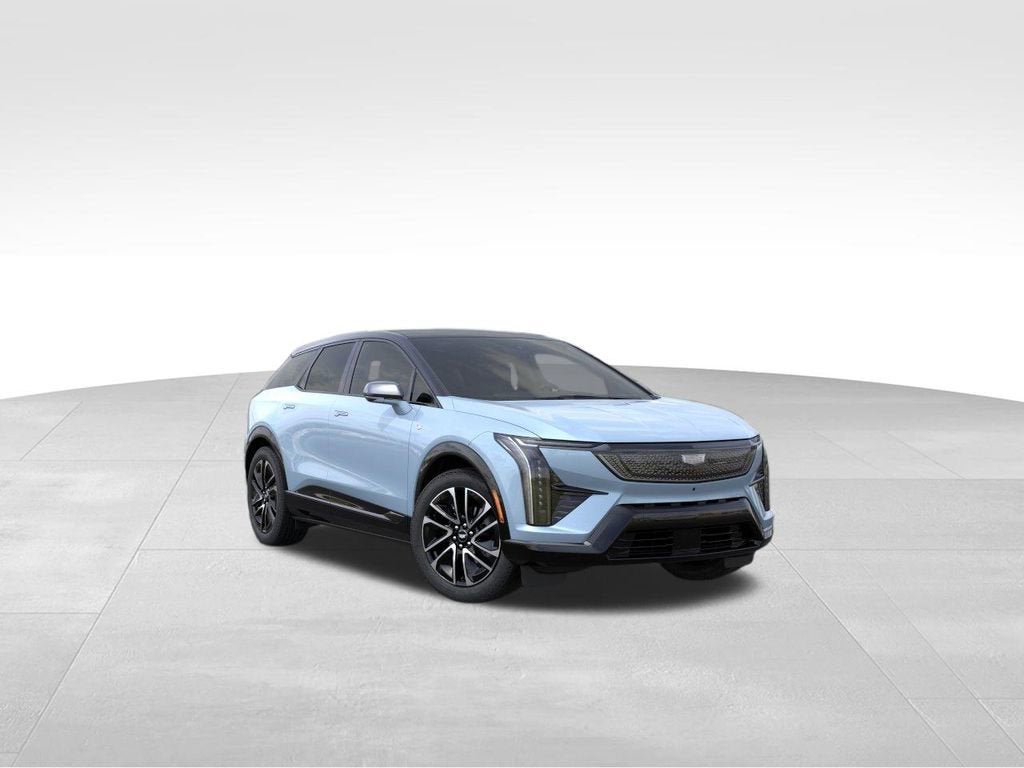 2026 Cadillac OPTIQ Sport in Nimbus Metallic — front three-quarter view